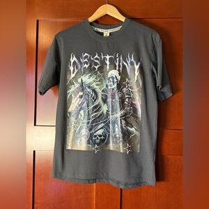 Recycled Threads “Destiny” Charcoal Graphic Tee Size Medium